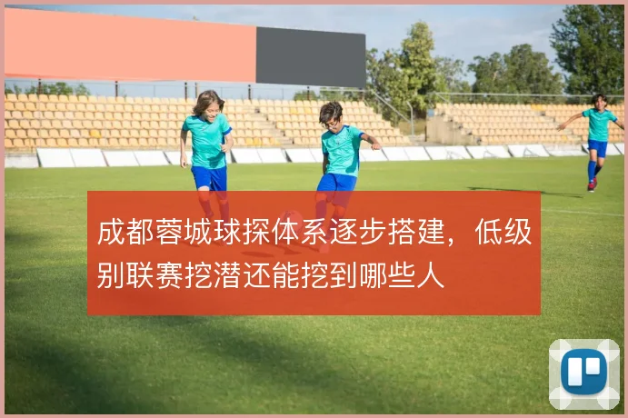 成都蓉城球探体系逐步搭建，低级别联赛挖潜还能挖到哪些人